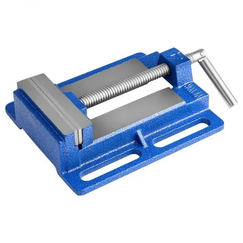 VEVOR Maschinenschraubstock, 15,24 cm Backenbreite, Bohrmaschinen-Schraubstock, Gusseisenkonstruktion, Werkbankschraubstock, für Holzbearbeitung, Metallbearbeitung, Bohren & Schneiden – Bild 9
