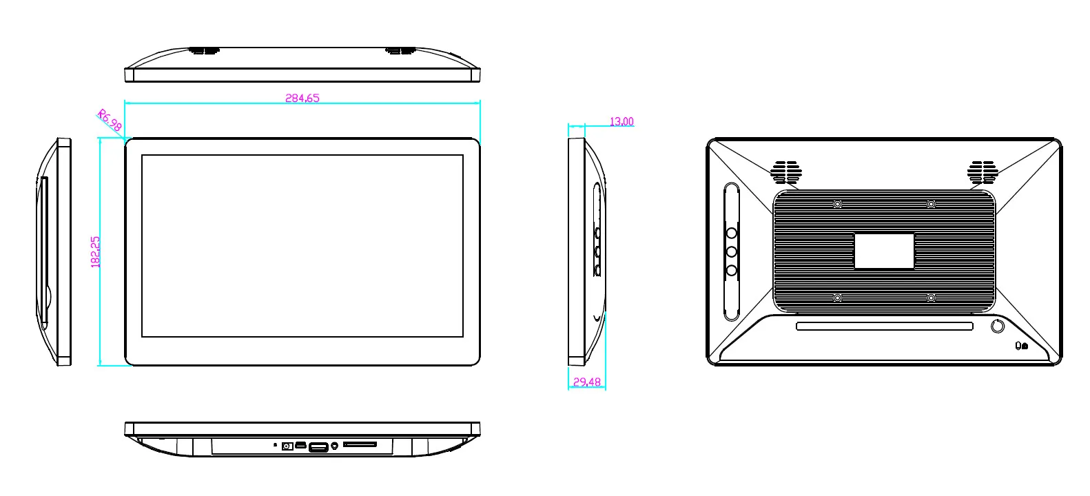 ALLNET Touch Display Tablet 12 Zoll PoE mit 8GB/64GB, RK3568 Android 13,PrimeOne-120 – Bild 5