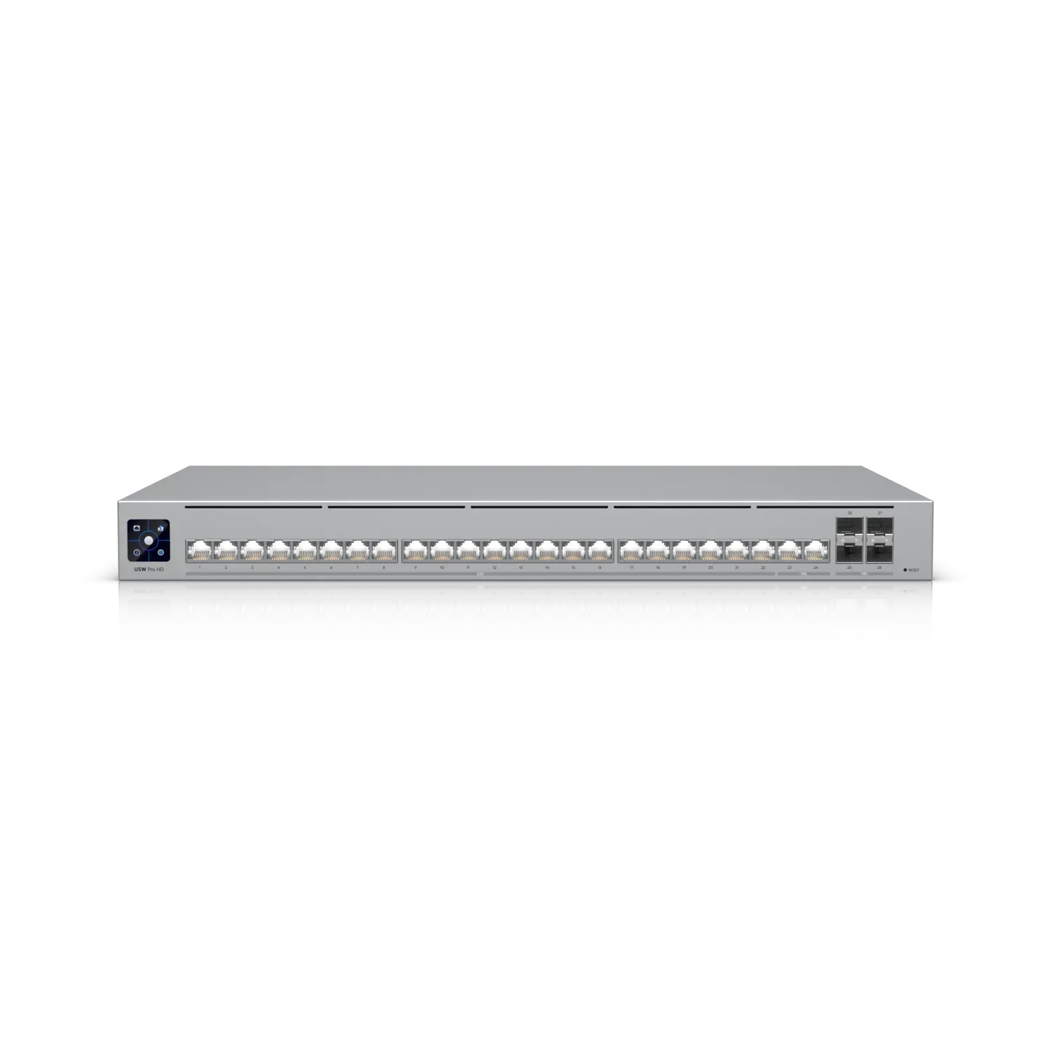Ubiquiti Switch full managed Layer3 28 Port • 22x 2,5 GbE • 2x 10 GbE • 4x SFP+ • 19″ • UniFi • USW-Pro-HD-24 Ubiquiti Switch full managed Layer3 28 Port • 22x 2,5 GbE • 2x 10 GbE • 4x SFP+ • 19″ • UniFi • USW-Pro-HD-24