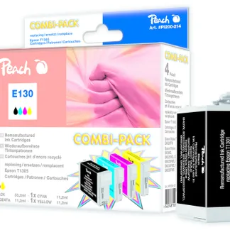 Peach E130 bk, c, m, y Spar Pack Tintenpatronen Peach E130 bk, c, m, y Spar Pack Tintenpatronen