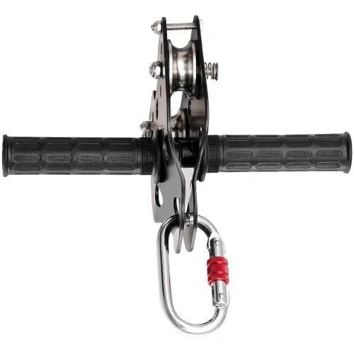 VEVOR Zipline Seilrutsche 18,3 m Seilbahn, Zip Line Kit bis 150 kg, Backyard Zip Line Kit mit Verbessertem Federbremssystem, Seilbahn für Garten, Außenbereich (Nur für Teenager. Nicht für Erwachsene.) – Bild 10