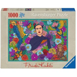 Puzzle – Frida Kahlo“s Paradies: Papageien, Affen Puzzle – Frida Kahlo“s Paradies: Papageien, Affen