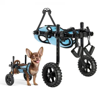 VEVOR Hunderollstuhl für Hinterbeine, verstellbarer Haustierrollstuhl, leichter Hundewagen mit stoßdämpfenden Rädern, Assistive Rollstühle für behinderte, verletzte Hunde bis 10 kg, XS VEVOR Hunderollstuhl für Hinterbeine, verstellbarer Haustierrollstuhl, leichter Hundewagen mit stoßdämpfenden Rädern, Assistive Rollstühle für behinderte, verletzte Hunde bis 10 kg, XS