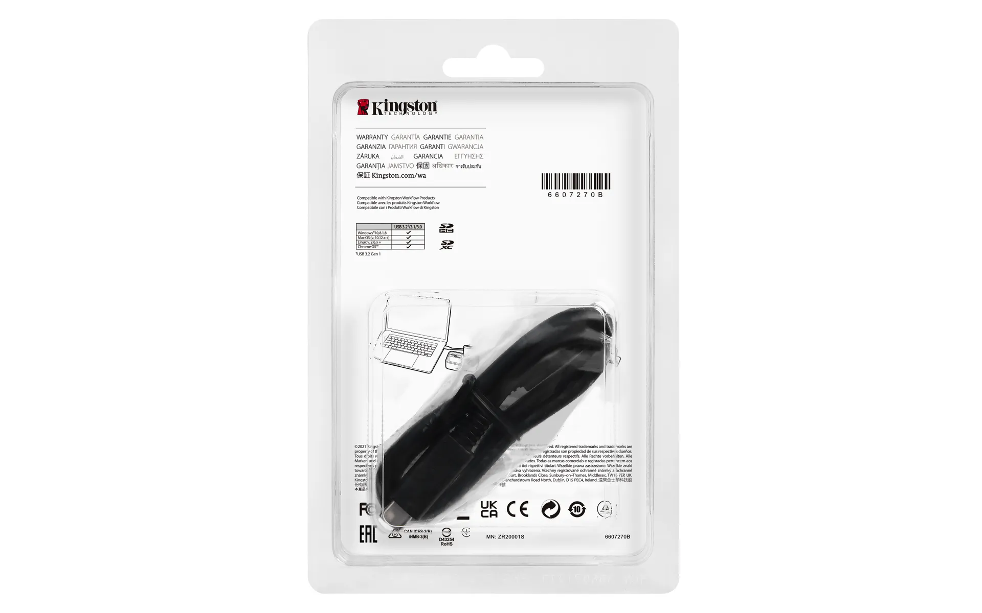 Kingston Technology USB 3.2 Gen1 Workflow SDHC/SDXC UHS-II Speicherkartenlesegerät mit 2 Steckplätzen – Bild 4