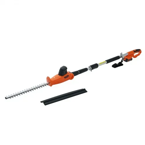 VEVOR Teleskop Heckenschere 20V Heckentrimmer Kupfermotor 17.500U/min Elektroheckenschere 46cm Klingenlänge 188–239cm Ausziehbar 16mm Schnittdurchmesser 30-150° Drehbar inkl.Schnellladegerät Akku – Bild 8