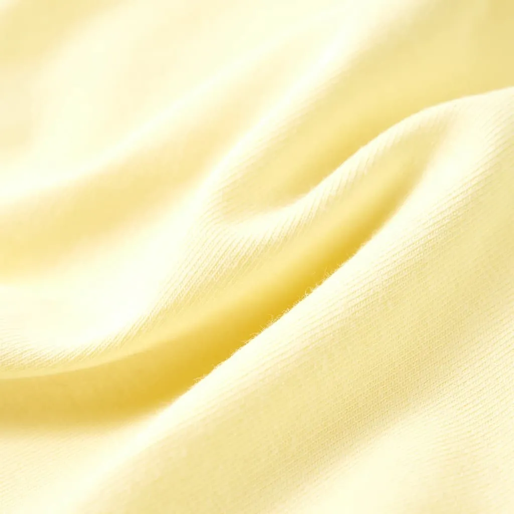 vidaXL Kinder-T-Shirt Zartgelb 104 – Bild 7