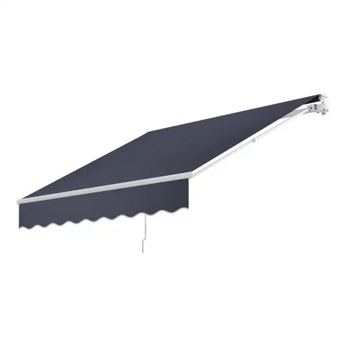 VEVOR Gelenkarmmarkise 3x2,5 m, Einziehbare Markise mit Handkurbel, Terrassenmarkise UPF 80+ Sonnenschutz, Sonnenmarkise, Balkonmarkise für Terrasse, Balkon, Garten & Fenster, Grau – Bild 10