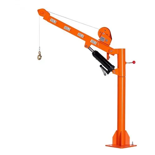VEVOR Pickup Kran mit 453,6kg Tragkraft, Manueller Ladekran Inkl. Handwinde & 8t Hydraulikpumpe, Hebekran mit Teleskopausleger & 360° Drehkranz, Hebezeug aus Kohlenstoffstahl für Pick-up LKW Anhänger – Bild 9
