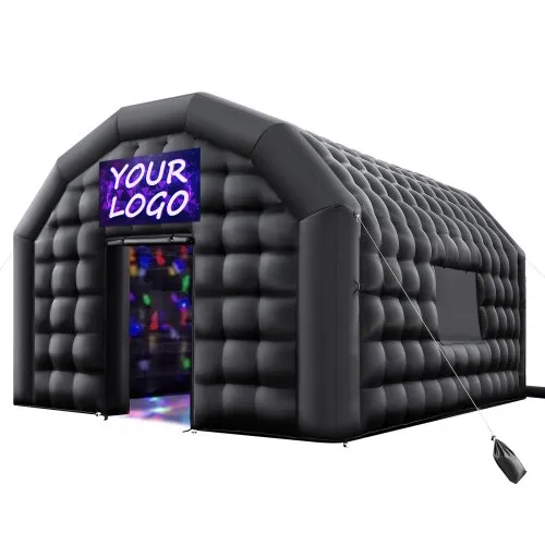 VEVOR Aufblasbares Partyzelt 5x4x3,8 m, Würfelzelt für Disco Nachtclub, Pavillon Hochzeitszelt mit 680W Gebläse, Sandsack, 2 Fenster für Veranstaltungen, Geburtstag, Hochzeit, Schwarz VEVOR Aufblasbares Partyzelt 5x4x3,8 m, Würfelzelt für Disco Nachtclub, Pavillon Hochzeitszelt mit 680W Gebläse, Sandsack, 2 Fenster für Veranstaltungen, Geburtstag, Hochzeit, Schwarz