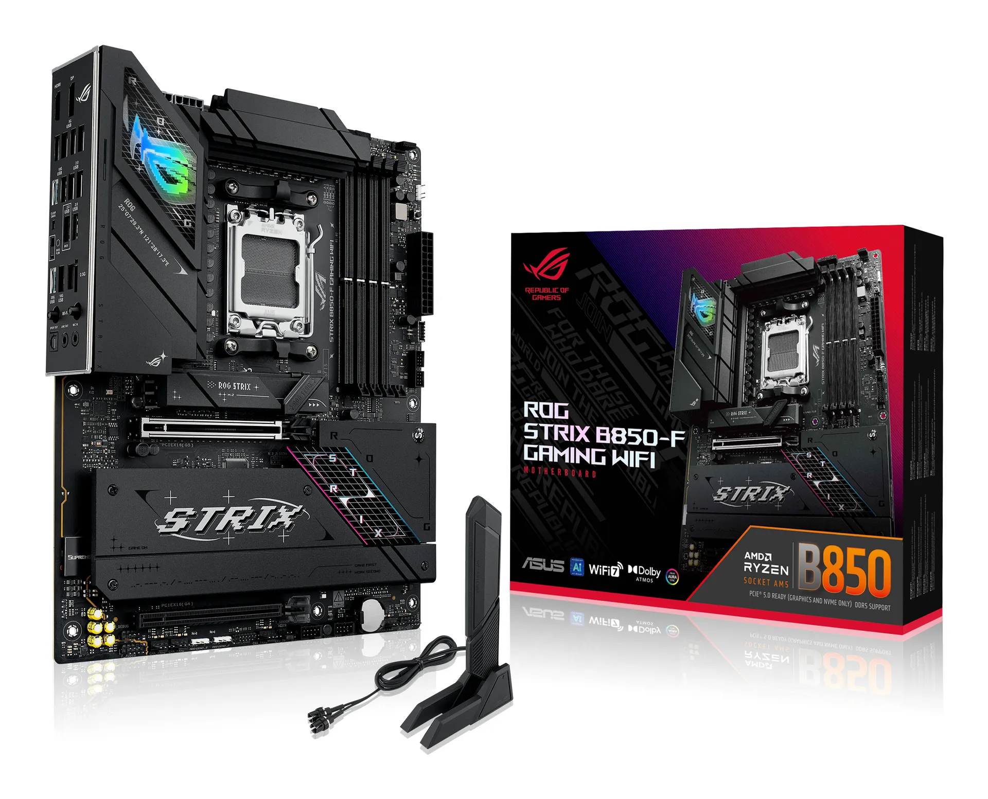 ASUS ROG STRIX B850-F GAMING WIFI AMD B850 Sockel AM5 ATX ASUS ROG STRIX B850-F GAMING WIFI AMD B850 Sockel AM5 ATX