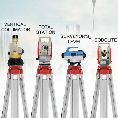 VEVOR Lasermessgeräte 5M Länge Staff & 1,65 m Aluminium Stativ Tripod Rotationslaser – Bild 5