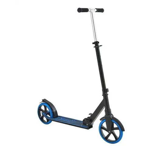 VEVOR Scooter (2 Räder) für Kinder ab 8 Jahren, Cityroller Kinderroller Straßenroller mit höhenverstellbarem Lenker & rutschfestem Deck & faltbarem Rahmen, Tretroller bis zu 100 kg, blau – Bild 10