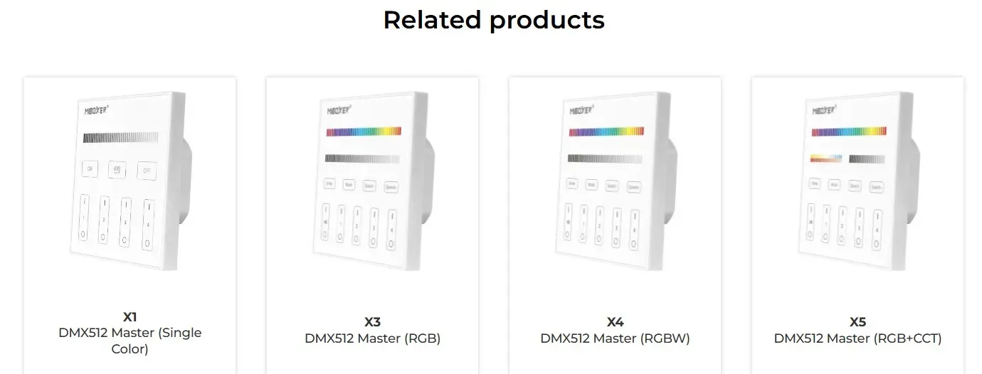 MiBoxer X2 LED DMX 2 in 1 Smart Panel Fernbedienung – Bild 7