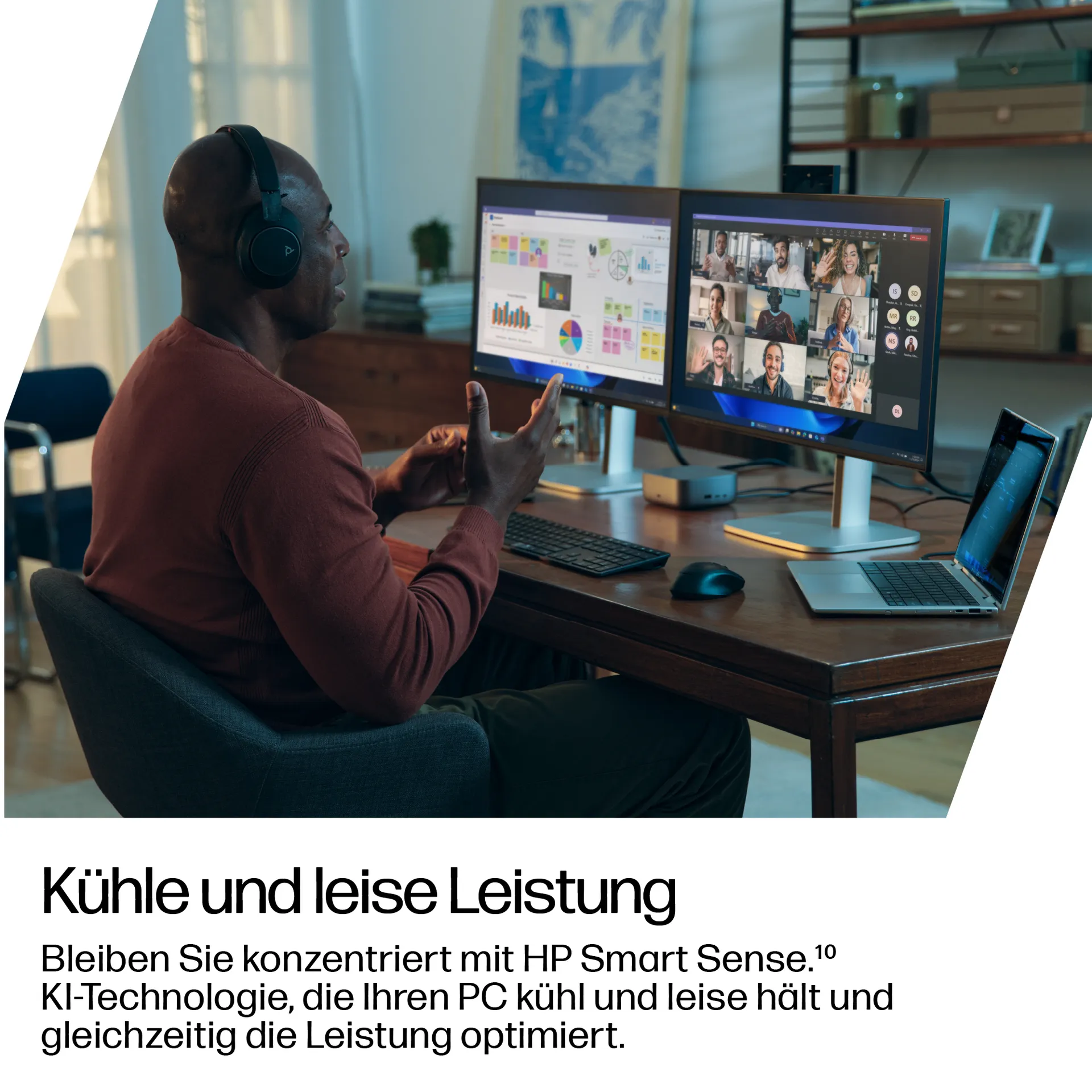 HP EliteBook 8 Flip G1i 13 inch Notebook AI PC Intel Core Ultra 5 225U Hybrid (2-in-1) 33,8 cm (13.3") Touchscreen WUXGA 16 GB LPDDR5x-SDRAM 512 GB SSD Wi-Fi 7 (802.11be) Windows 11 Pro Silber – Bild 4