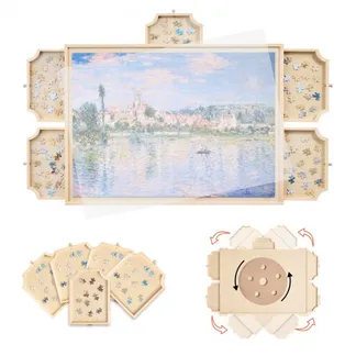 VEVOR 1000-teiliges drehbares Puzzlebrett mit 5 Schubladen & Abdeckung, tragbarer Puzzletisch (736 x 535 mm), Puzzle-Zubehör für Erwachsene, Puzzle-Organizer-Aufbewahrungssystem Puzzle Boards VEVOR 1000-teiliges drehbares Puzzlebrett mit 5 Schubladen & Abdeckung, tragbarer Puzzletisch (736 x 535 mm), Puzzle-Zubehör für Erwachsene, Puzzle-Organizer-Aufbewahrungssystem Puzzle Boards