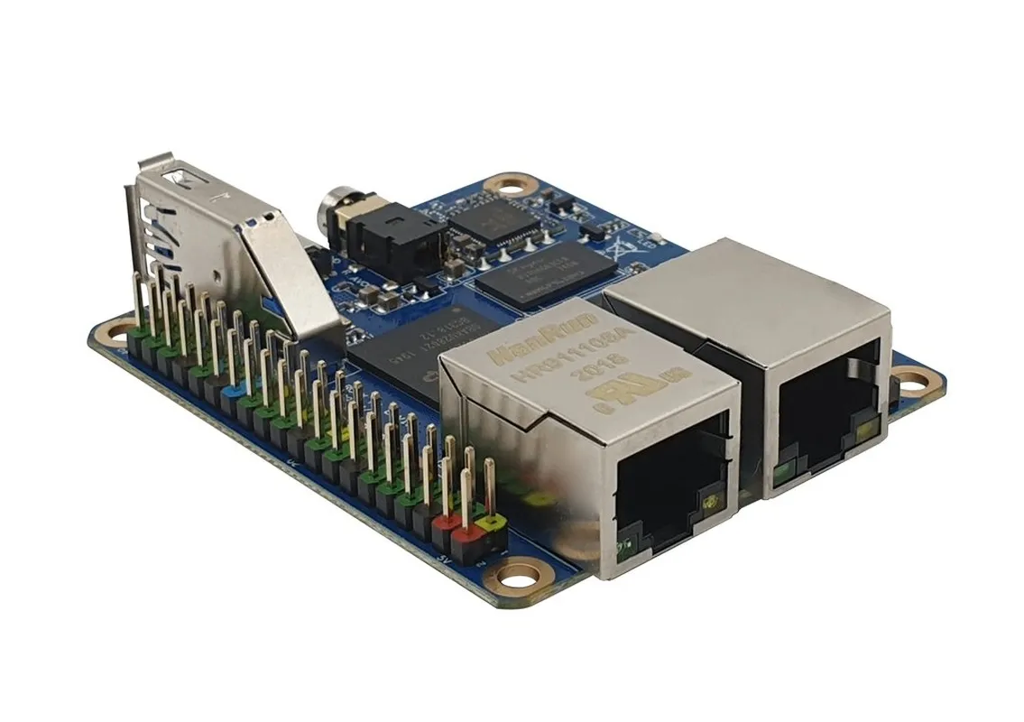 Rock Pi E D8P Dual Ethernet Board RK3328 1GB RAM oh. Wifi/BT (PoE ready) – Bild 2
