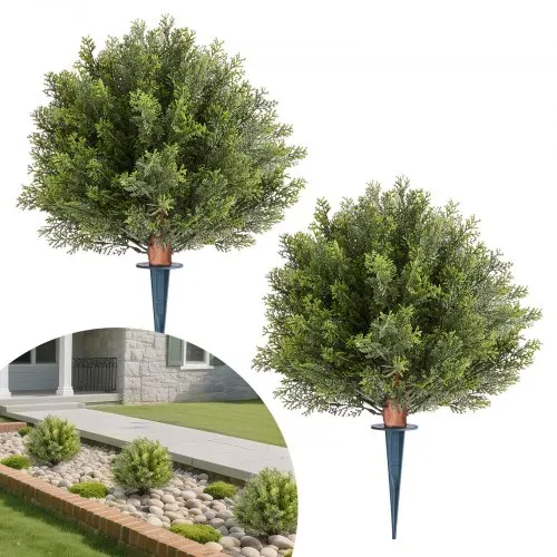 VEVOR Künstliche Formschnitt-Zypressen mit Erdspieß, 2er-Set 406 mm Kunstpflanze, Dekopflanze, für Dekoration, Veranda, Außen- & Innenbereich, Terrasse, Garten, Balkon, Hinterhof VEVOR Künstliche Formschnitt-Zypressen mit Erdspieß, 2er-Set 406 mm Kunstpflanze, Dekopflanze, für Dekoration, Veranda, Außen- & Innenbereich, Terrasse, Garten, Balkon, Hinterhof