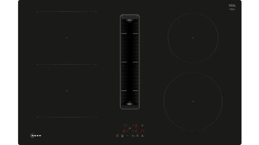 Neff V58NBS1L0 Kochfeld Schwarz Integriert 80 cm Zonen-Induktionskochfeld 4 Zone(n) Integrierte Haube Neff V58NBS1L0 Kochfeld Schwarz Integriert 80 cm Zonen-Induktionskochfeld 4 Zone(n) Integrierte Haube
