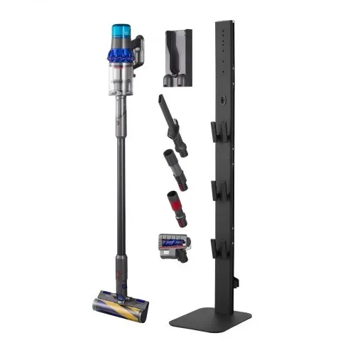 VEVOR Staubsaugerständer 32x26x126cm, kompatibel mit Dyson G5 V15 V12 V11 V10 V8 V7 V6 Serie Standstaubsaugern & Zubehör, Bodenständer, Halterung mit 6 Haken & rutschfesten Fußpolstern, schwarz – Bild 9
