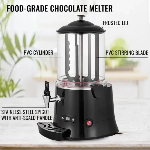 VEVOR Heiße Schokolade Maschine KS-RQ Hot Chocolate Dispenser Machine 10L in Hotels Restaurants Bäckereien Cafés zum Schmelzen von Schokolade VEVOR Heiße Schokolade Maschine KS-RQ Hot Chocolate Dispenser Machine 10L in Hotels Restaurants Bäckereien Cafés zum Schmelzen von Schokolade