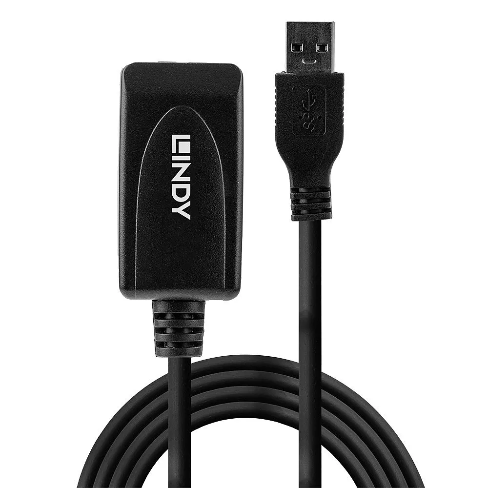 Lindy 43155 USB Kabel USB 3.2 Gen 1 (3.1 Gen 1) 5 m USB A Schwarz – Bild 2