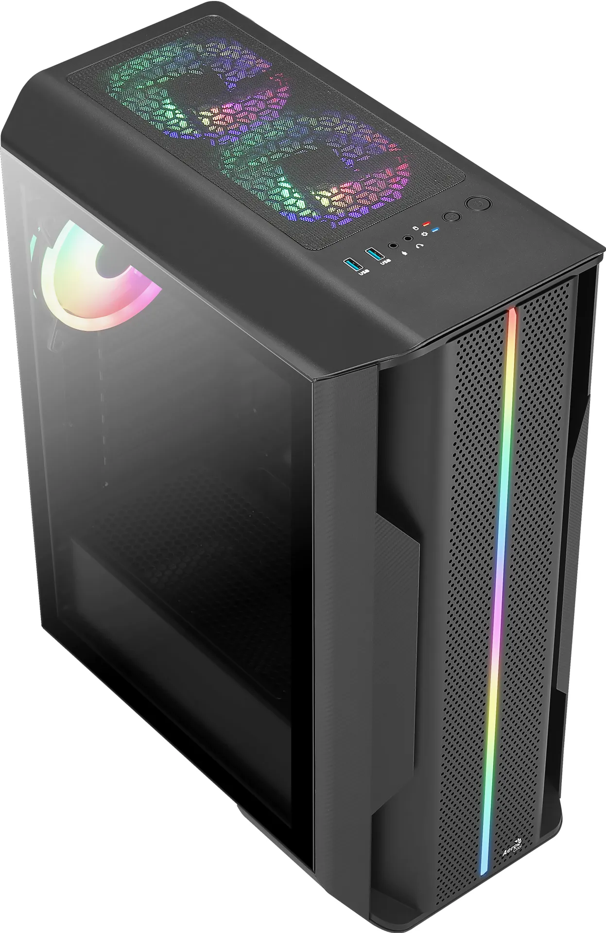 Aerocool Splinter Duo Midi Tower Schwarz – Bild 4