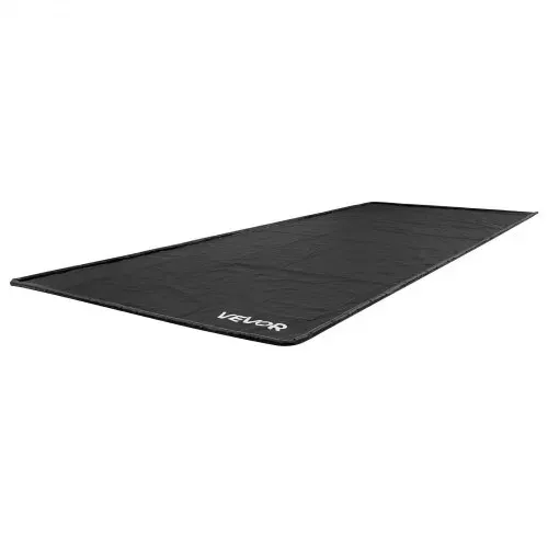 VEVOR Auffangmatte PVC-Garagenbodenmatte rutschfest (2,4 x 5,5 x 0,03 m) mit Abziehbesen, strapazierfähiger & wasserdichter Auffangschutz Bodenschutz vor Schnee Regen Schlamm, Garagenmatte Schwarz – Bild 10