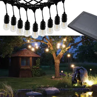 Biergarten-Lichterkette „CT-BGL 10Solar“ 2m + 4,5m, 10x Filament Led Lampe, IP44 Biergarten-Lichterkette „CT-BGL 10Solar“ 2m + 4,5m, 10x Filament Led Lampe, IP44