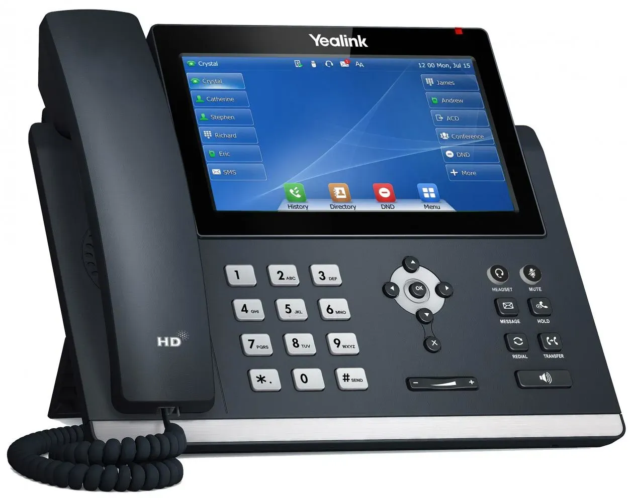 Yealink SIP-T48U IP-Telefon Grau LED WLAN – Bild 2