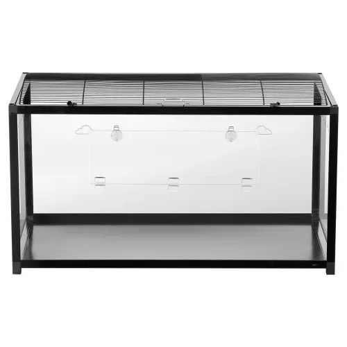 VEVOR Hamsterkäfig, 360°-Sicht, transparenter Hamsterlebensraum, Kleintierkäfig, 96x47x55 cm, belüfteter Mäusekäfig mit Vordertür, Rattenkäfig, tragbares Hamsterhaus für Ratten, Meerschweinchen – Bild 9
