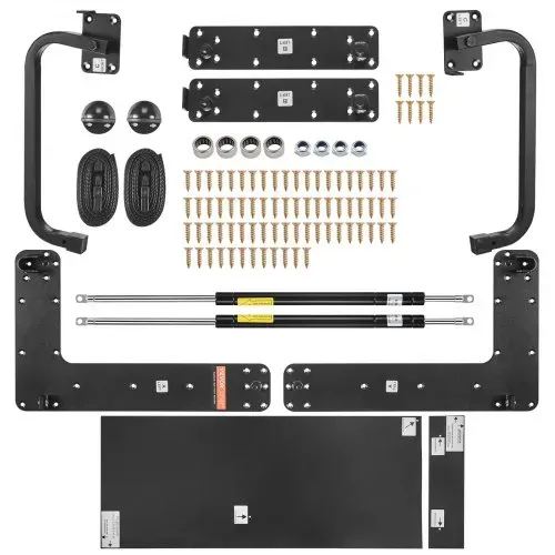 VEVOR Schrankbettfedern Mechanismus 1670 x 2215 x 1700 mm, Murphy-Bett-Bausatz, Queen Deluxe, DIY-Bausatz mechanische Hardware für Wandbetten, pneumatische Hebel-Bettstütze, Klappschrank-Wandbett – Bild 10
