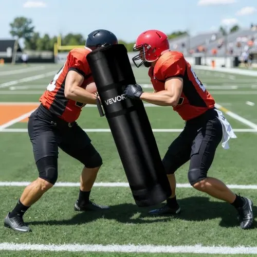 VEVOR Fußball Tackling Dummy hochdichter Schwamm-Blockierpad-Ausrüstung () zum Üben, robuste Tackle-Dummies mit Griffen, ideal für Kontaktübungen, Kampfsport, Sporttraining, 1 Stück – Bild 7