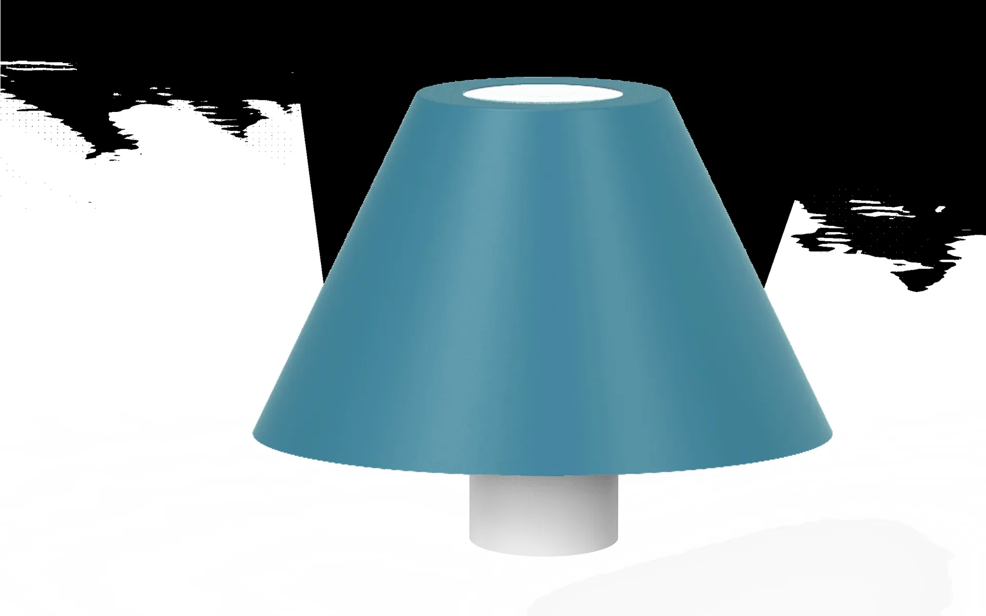 Synergy 21 LED Tischleuchte Akku für Flaschen, outdoor IP54, Touch Switch dimmbar, blau – Bild 3