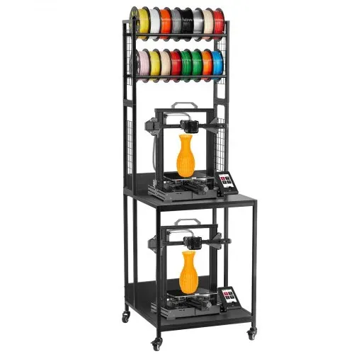 VEVOR 4-stöckiges mobiles Filament-Aufbewahrungsregal, 3D-Drucker-Filament-Aufbewahrungsregal, Filamentspulenhalter auf Rädern, Organizer-Ständer für 3D-Druckstudio – Bild 9