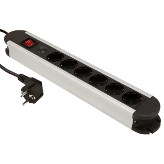 Steckdosenleiste McPower “SL-06“ 6-fach, Überspannungsschutz, 1,4m Zuleitung Steckdosenleiste McPower “SL-06“ 6-fach, Überspannungsschutz, 1,4m Zuleitung