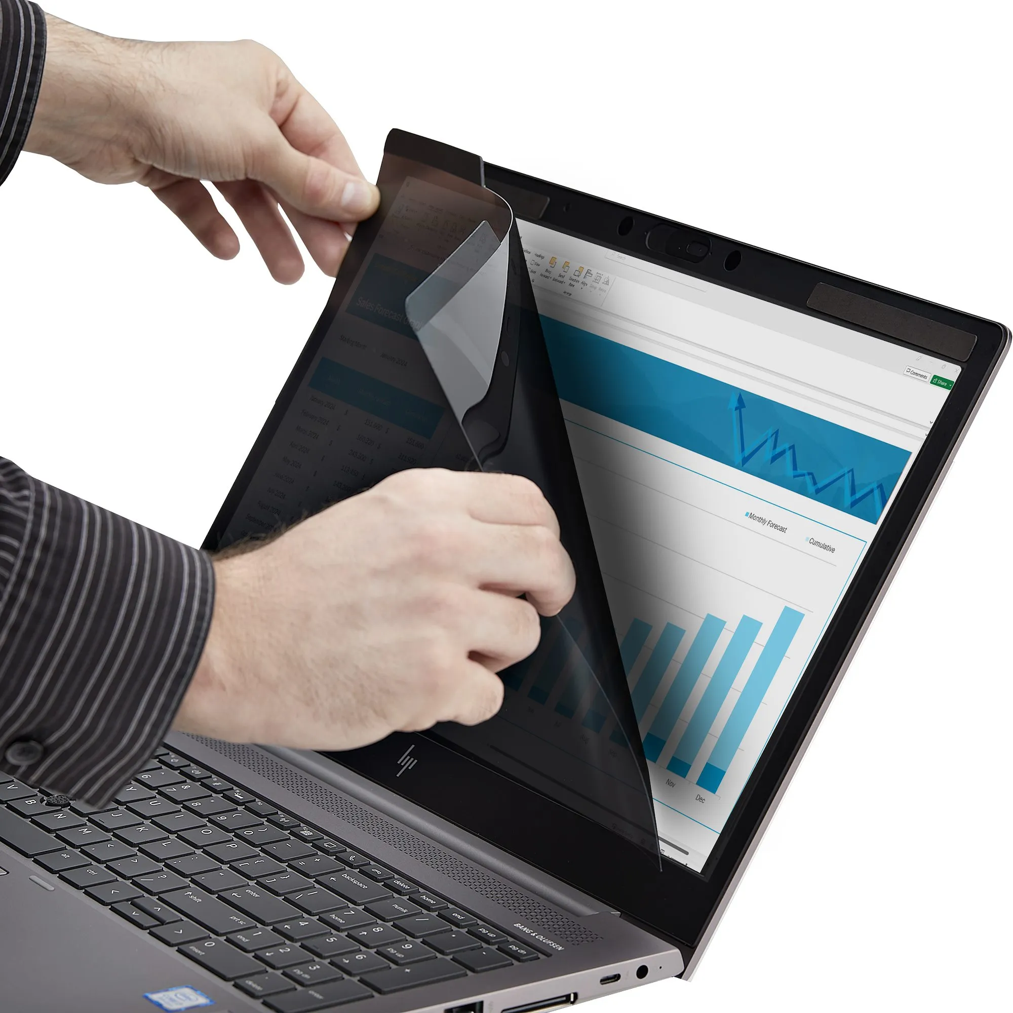 StarTech.com Magnetischer Blickschutz für 14" 16:9 Laptop, Zweiseitige Laptop Blickschutzfolie/Sichtschutzfolie, Blaulichtfilter/Blickschutzfilter mit 60 Grad Sicht(+/-30 Grad), TAA – Bild 6