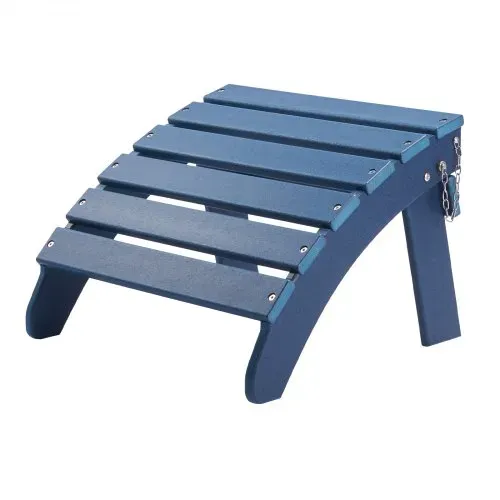 VEVOR Fußstütze für Adirondack-Stühle, 475x480x350 mm, klappbarer Adirondack-Ottomane aus HDPE-Kunststoff, Gartenstuhl, weit verbreitet für Außenbereich, Veranda, Pool, Rasen, Hinterhof, blau – Bild 9