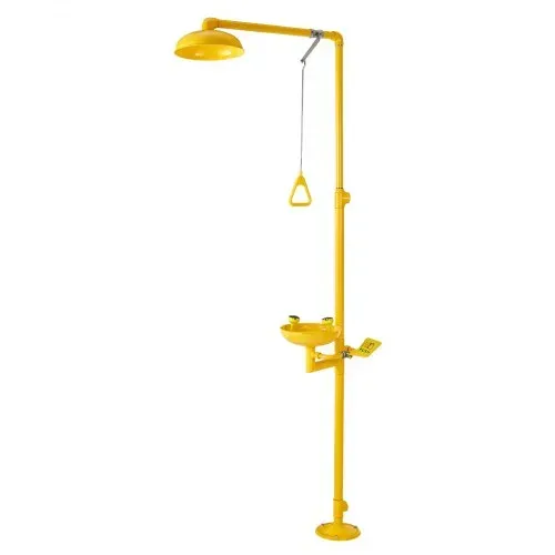 VEVOR Augenspülstation, 870x400x2330 mm, Augenspül- & Duschkombination aus Edelstahl 304, OSHA-zugelassene Erste-Hilfe-Augenreinigungsgerät, für Schulen, Labore, Fabriken, Gelb – Bild 8
