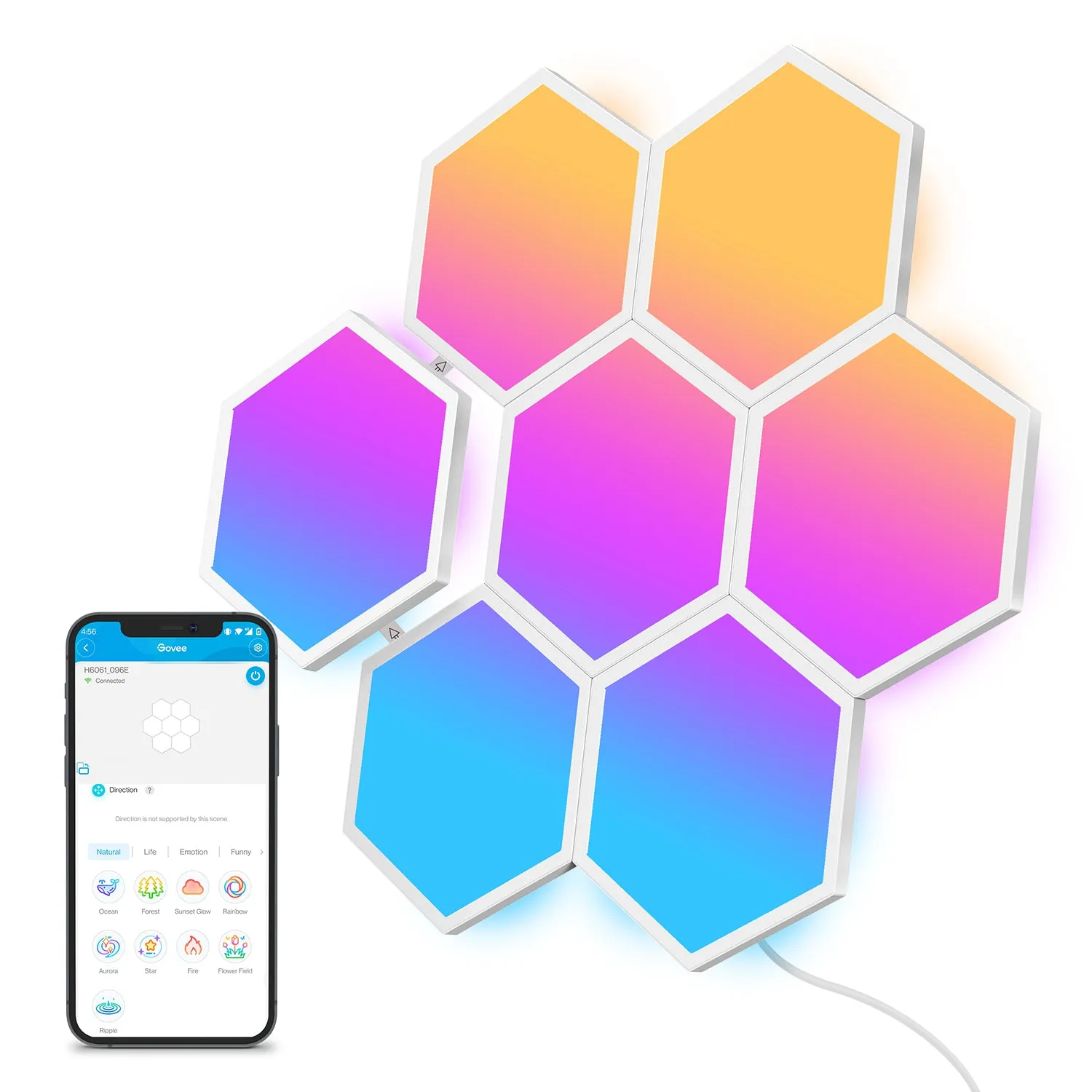 Govee Glide Hexa Light Panels Intelligentes Panel WLAN – Bild 2