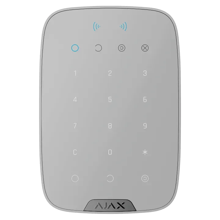 AJAX Superior Intrusion Protection • KeyPad Plus Jeweller • Wireless • White AJAX Superior Intrusion Protection • KeyPad Plus Jeweller • Wireless • White