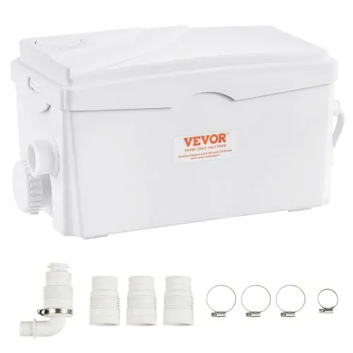 VEVOR Hebeanlage, 350 W, 6000 l/h Durchfluss, 7 m Förderhöhe, Abwasserpumpe mit 3 Wassereinlässen für Keller, Küche, Spüle, Dusche, Badewanne, Wäscheabwasserentsorgung, Aufspülmaschine VEVOR Hebeanlage, 350 W, 6000 l/h Durchfluss, 7 m Förderhöhe, Abwasserpumpe mit 3 Wassereinlässen für Keller, Küche, Spüle, Dusche, Badewanne, Wäscheabwasserentsorgung, Aufspülmaschine