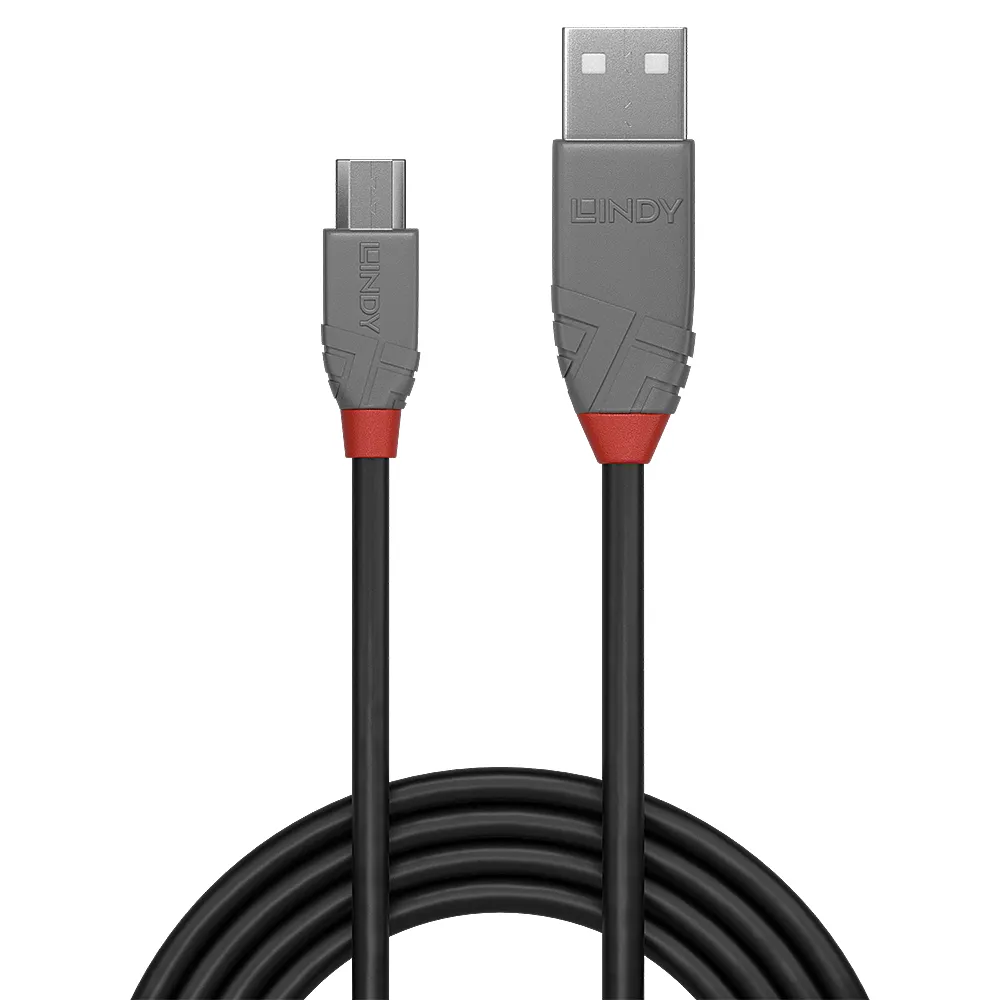 Lindy 36732 USB Kabel USB 2.0 1 m USB A Micro-USB B Schwarz, Grau – Bild 2