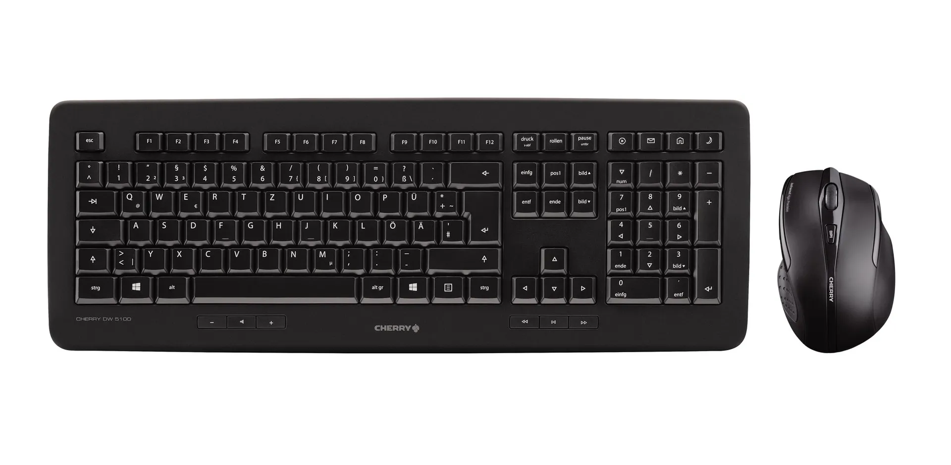 CHERRY DW 5100 Tastatur Maus enthalten Universal RF Wireless US Englisch Schwarz CHERRY DW 5100 Tastatur Maus enthalten Universal RF Wireless US Englisch Schwarz