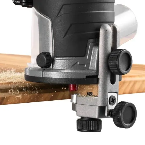 VEVOR Oberfräse, 710 W, Drehzahlregulierung, Kantenfräse mit Fester Basis & Staubabsaugung, Parallelanschlag, Fräsmaschine für Holzbearbeitung, Trimmen, Heimwerkerprojekte, Kabelgebunden – Bild 10