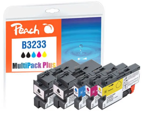 Peach LC-3233 Druckerpatrone 5 Stück(e) Schwarz, Cyan, Magenta, Gelb Peach LC-3233 Druckerpatrone 5 Stück(e) Schwarz, Cyan, Magenta, Gelb