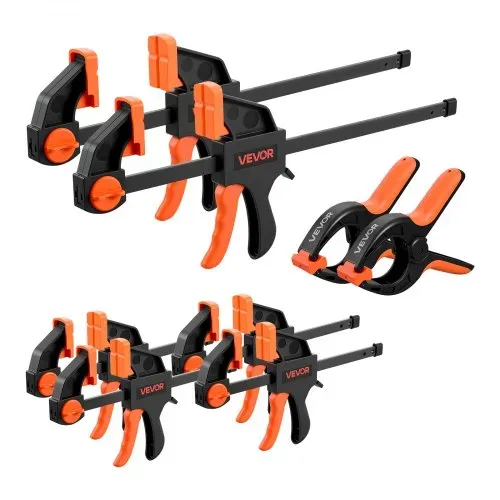 VEVOR Einhandzwinge, 8er-Pack, 15,24 & 30,48 cm Öffnung, mit Federzwingen, Schnellspannzwinge, 70 kg Klemmkraft, Schraubzwinge, Selbstverriegelndes Design, Klemmzwinge für Holz- & Metallbearbeitung – Bild 9