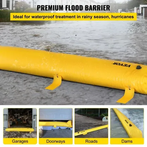 VEVOR Hochwasserbarriere 290 L Hochwasserschutz, 300 kg Silosandsäcke, 7,32 m x 25,4 cm x 15,3 cm Schutz vor Überschwemmung & Abdichtung, PVC Material Wassersperre, Krisenvorsorge & Wiederverwendbar VEVOR Hochwasserbarriere 290 L Hochwasserschutz, 300 kg Silosandsäcke, 7,32 m x 25,4 cm x 15,3 cm Schutz vor Überschwemmung & Abdichtung, PVC Material Wassersperre, Krisenvorsorge & Wiederverwendbar