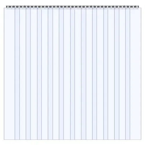 VEVOR VC-Streifenvorhang, 2440x2134 mm, 2 mm Dicke, 14er-Pack Lamellenvorhang, -20-60℃ Vorhangstreifen, glatte, Kunststoff-Türstreifen für Lager-, Gefrier- und Garagentore, transparent – Bild 10