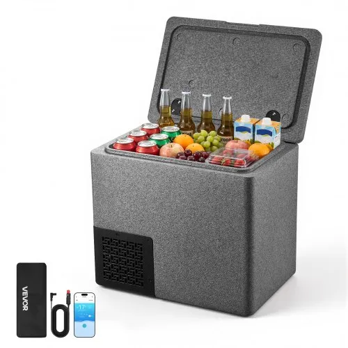 VEVOR Kompressor Kühlbox 20 L, Auto Kühlschrank aus Ultraleichtem EPP, Elektrische Gefrierbox mit App-Steuerung, 12 V/24 V DC, -10 °C bis 10 °C, für LKW, Van, RV, SUV, Boot, Reisen & Camping VEVOR Kompressor Kühlbox 20 L, Auto Kühlschrank aus Ultraleichtem EPP, Elektrische Gefrierbox mit App-Steuerung, 12 V/24 V DC, -10 °C bis 10 °C, für LKW, Van, RV, SUV, Boot, Reisen & Camping