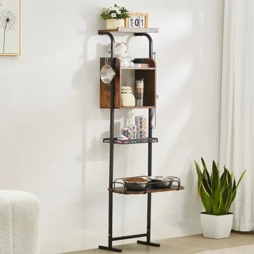 VEVOR Futterstation 500 x 198 x 1450 mm, erhöhte Hundenäpfe, erhöhter Ständer für Hundenapf, Fressnapf, Hundenapfständer, Napfhalter höhenverstellbar, Hundebar für große, mittelgroße & kleine Hunde – Bild 7